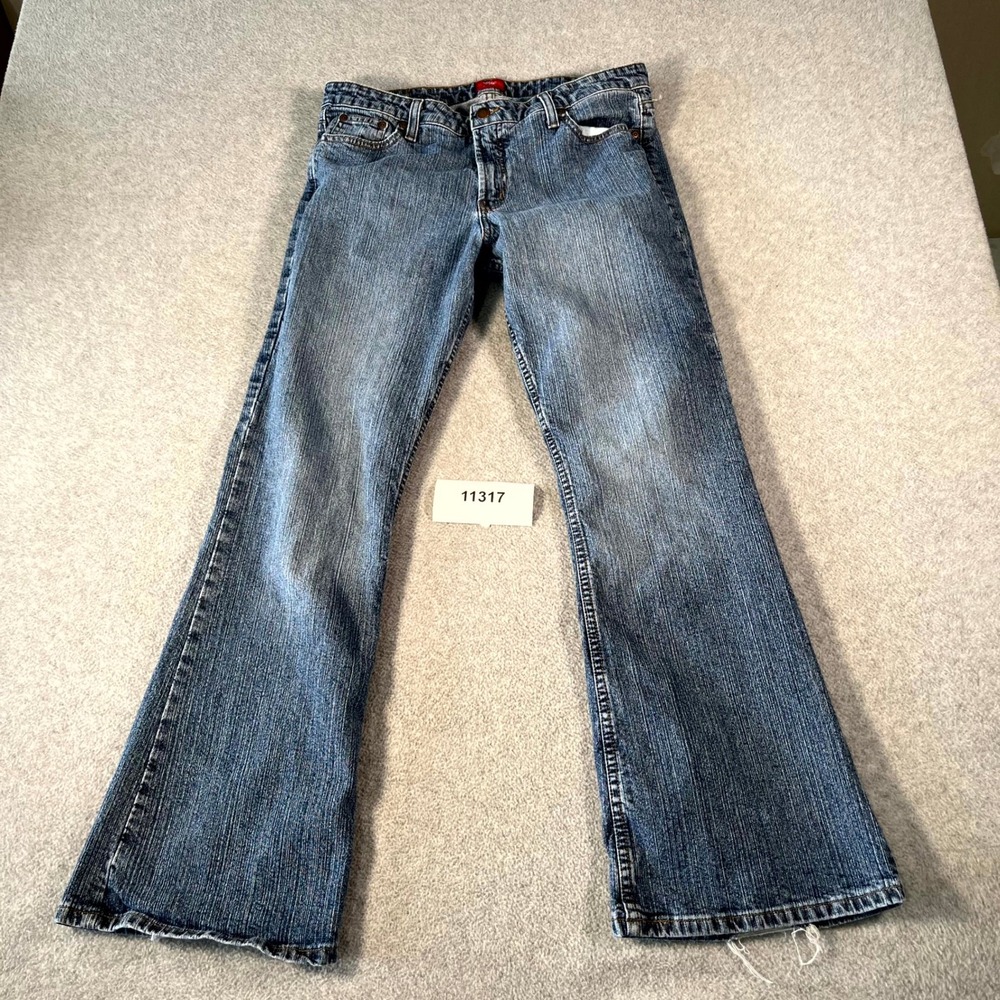 Mossimo Jeans Womens 15 Blue Denim Medium Wash Cotton Stretch Bootcut Leg